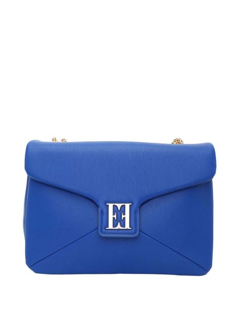 Buy Elle Royal Blue Solid Small Sling Handbag Online At Best Price @ Tata  CLiQ
