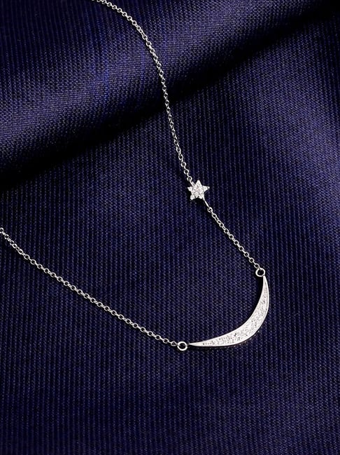 The Real Effect London Silver Pendant with Chain for Women