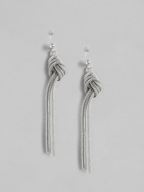 Long Tassel Fringe Hoop Earrings, .925 Sterling Silver Hypoallergenic, –  KesleyBoutique