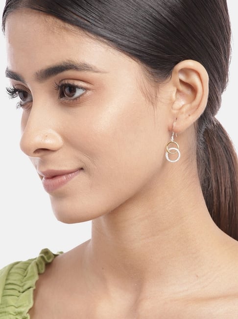 Small Double Circle Earrings in Gold & Silver - Lila Clare Jewelry