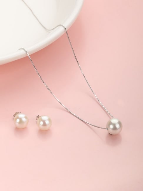 8.5-9.5mm Freshwater Pearl Necklace, Bracelet & Earrings - Pure Pearls