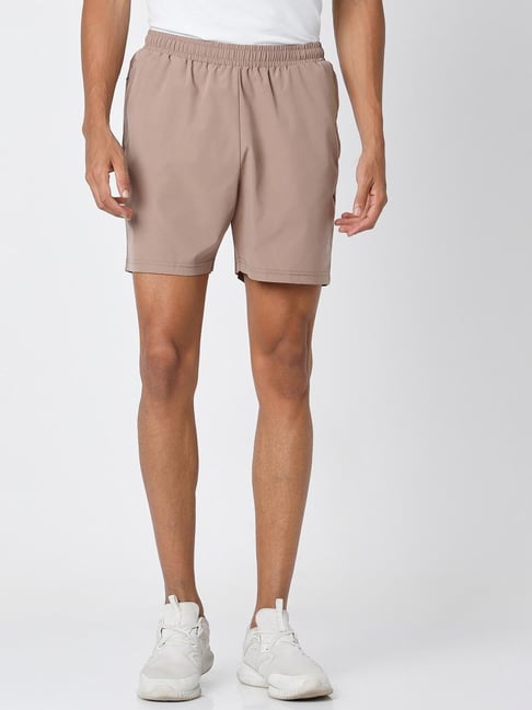 Van Heusen Flex Peach Regular Fit Shorts-picture-30