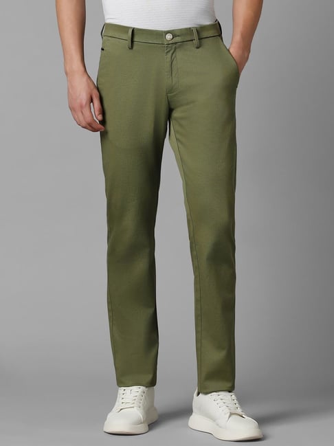 Buy Women Grey Regular Fit Solid Business Casual Trousers Online - 251136 | Allen  Solly