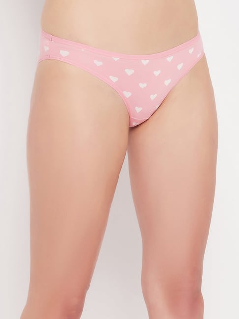 Buy Clovia Pink Printed Bikini Panty for Women's Online @ Tata CLiQ