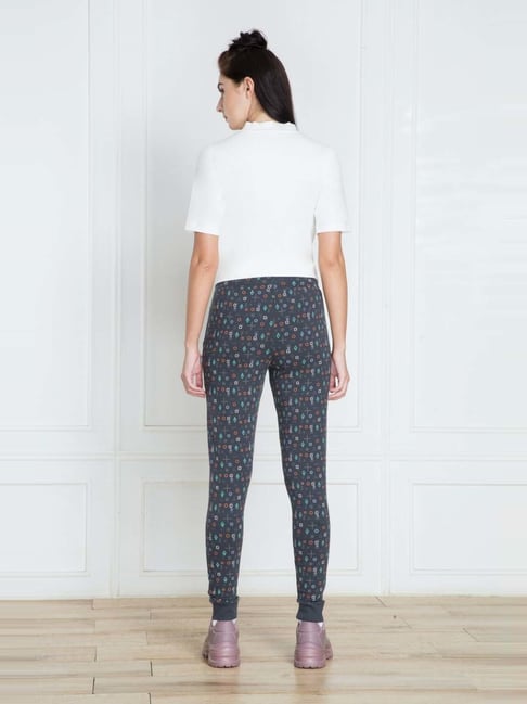 Van Heusen Women's Black Stretch Pyjamas Pants with Pockets