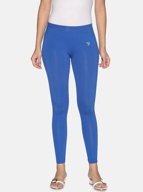 Buy De Moza Women Royal Blue Solid Viscose Ankle Length Leggings - XXXL  Online at Best Prices in India - JioMart.
