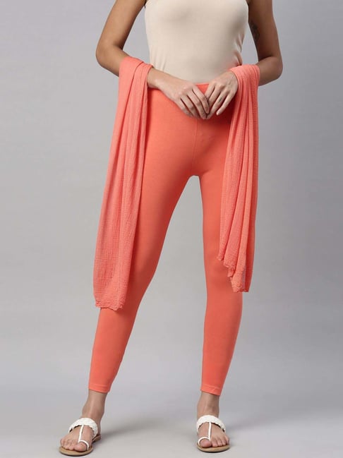 Buy NGT GREY,ORANGE Super Soft Cotton Ankle Length Leggings for Women (38)  Online at Best Prices in India - JioMart.