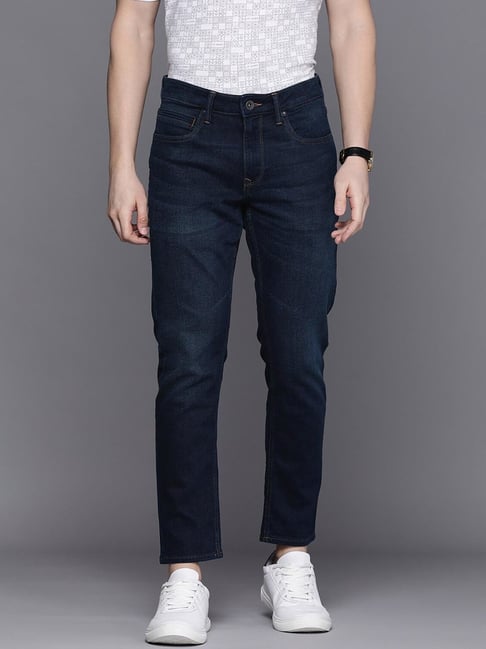 Buy Louis Philippe Jeans Navy Regular Fit Jeans for Mens Online