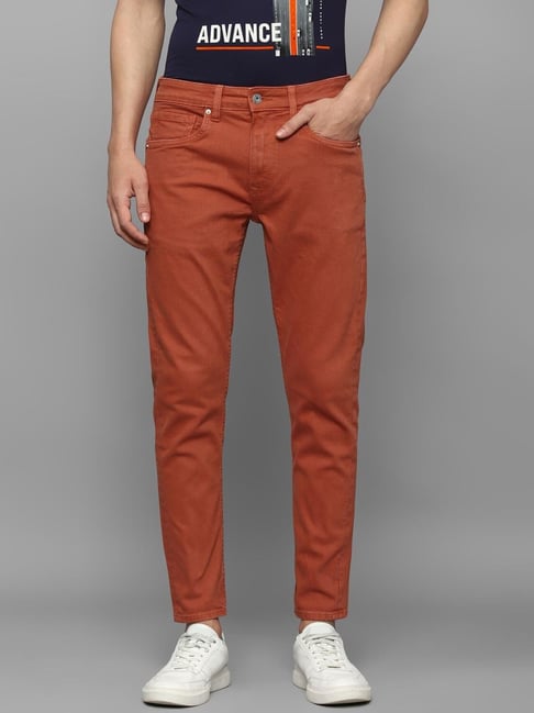 NWT Levis Men 511 Slim Stretch Dark Orange Denim Jeans 30 x 29 | eBay