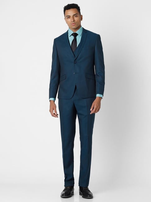 Blue hotsell skinny suit