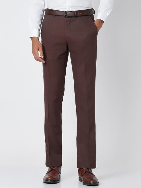 Men's Comfortable Stretch Straight Suit Pants Slim Fit Skinny Dress Pants  Texture Weave Classic Dress Pant (Black,28) at Amazon Men's Clothing store