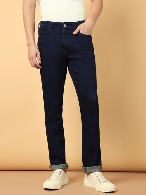Original Fit Wrangler Jeans Mens Near Me Wrangler Navy Regular Fit