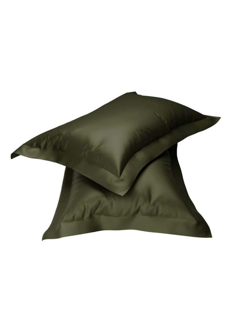 Stoa Paris Day Night Collection Olive Oasis Polyester 300 TC Pillow Cover - Set of 2