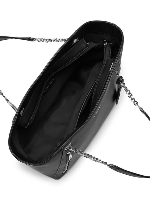 Bryant Park Black Saffiano Leather Satchel Bag