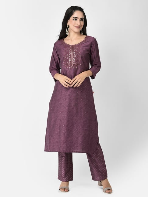 Buy Miss World Kurti/Dress Size M Dark Purple at Amazon.in