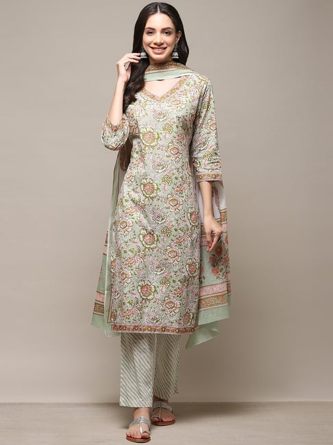 Buy Natural LIVA Flared Printed Dress () for N/A0.0 | Biba India