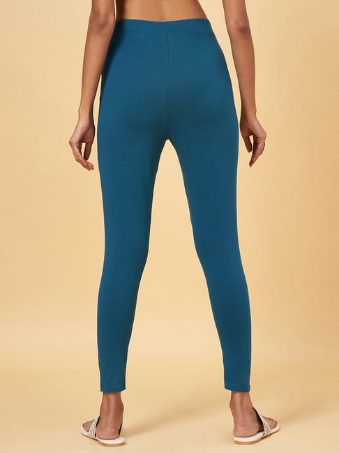 Buy Turquoise Blue Leggings for Women by LYRA Online | Ajio.com