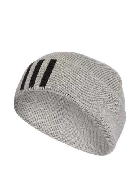 Adidas 3-stripes Grey Heather Black Solid Beanies