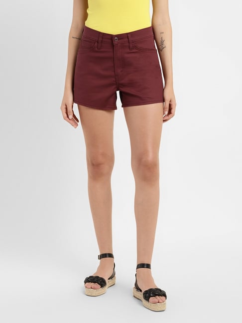 Levi s Maroon Denim Shorts