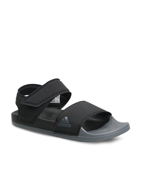adidas Unisex-Adult Adilette Tnd Slides Sandal 12 Women/11 Men Black/White /Grey