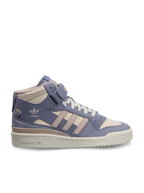 Adidas Originals Women's FORUM MID Blue Ankle High Sneakers - Main Image