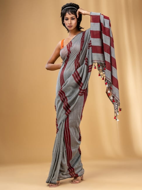 Shilpa Reddy Creates A Statement With Bold Striped Saree!