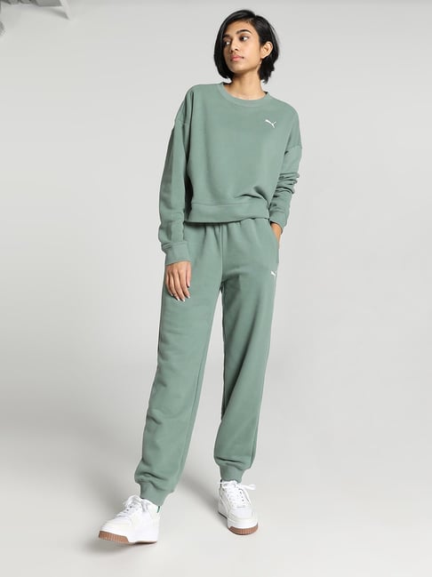 Green puma 2025 jogging suit