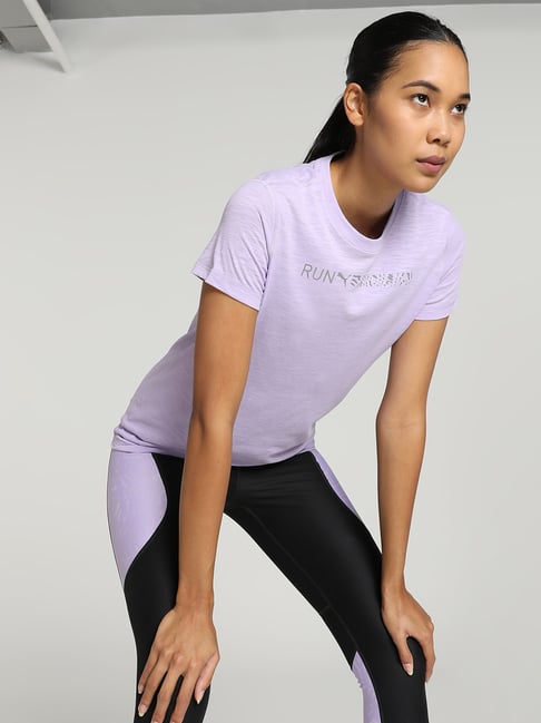 Puma Purple Regular Fit Sports T-Shirt-picture-29
