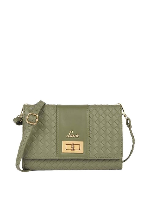 Buy Lavie Bot Hazy Green Textured Small Sling Handbag Online At Best Price Tata CLiQ