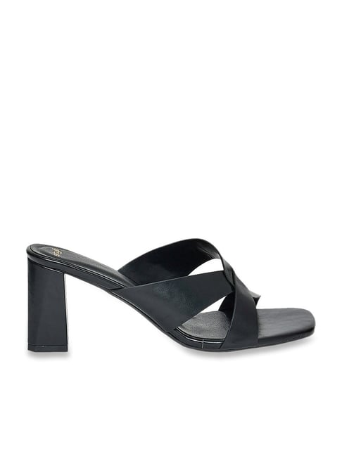 Black cross strap online sandals