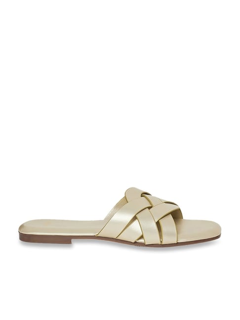 Styli Women s Golden Casual Sandals