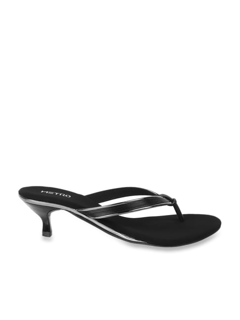 Metro Women s Black Thong Sandals