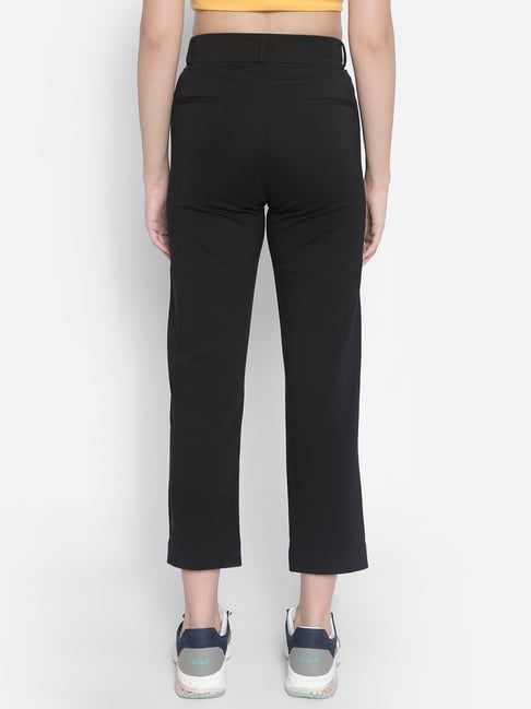 Wide leg cropped trousers with pleat front in recycled fabric La Redoute  Collections | La Redoute