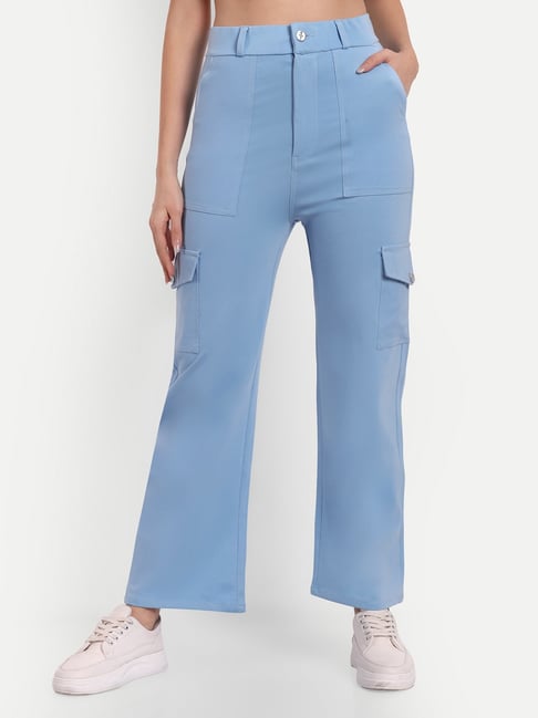 Casual Long Cargo Pants Women Baggy Comfy Straight Leg Trousers Travel with  Pockets High Rise Drawstring Gym Pants, Blue, Medium : Amazon.ca: Clothing,  Shoes & Accessories