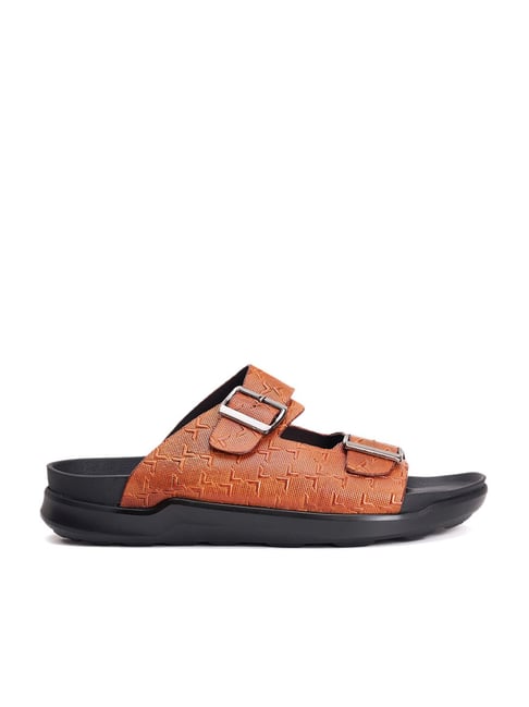 HITZ9254 Men's Totone Leather Casual Velcro Sandals – Hitz Shoes Online