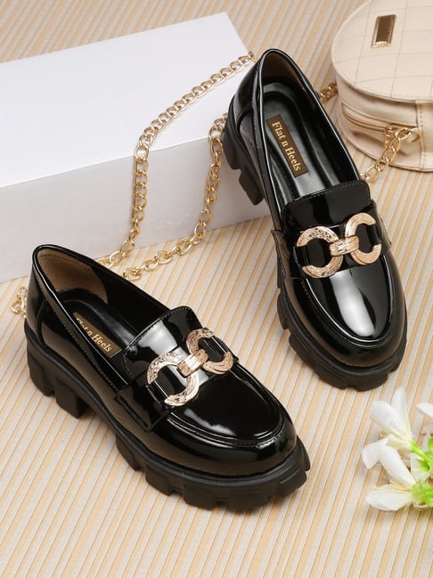 Gucci Women's Designer Shoes Malibu Black Leather Pumps Bamboo Heel (G –  AmbrogioShoes