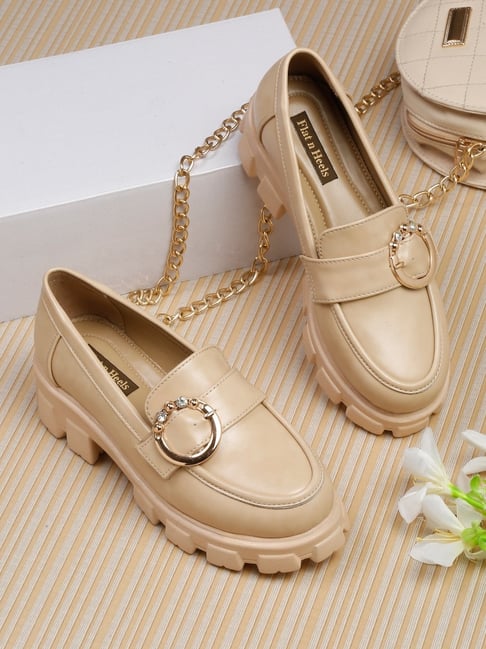 2023 Autumn British Style Women Genuine Leather Loafers Ladies Round Toe  Middle Heels Office Shoes Commuter Daily Casual Shoes - AliExpress