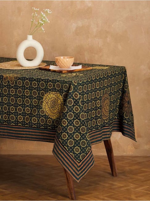 Fabindia Ipshita Multicolor Cotton 116 TC 163 GSM 4 Seater Table Cover