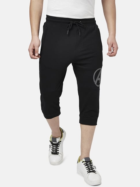 SF Jeans by Pantaloons Black Cotton Slim Fit Three-Fourths-picture-37