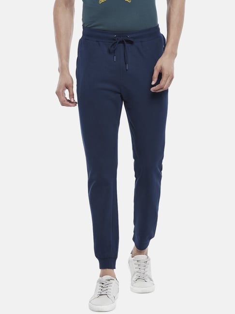 Navy slim leg online joggers