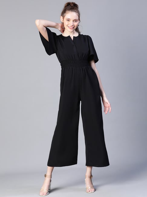 Buy Oxolloxo Black Maxi Jumpsuit for Women Online @ Tata CLiQ