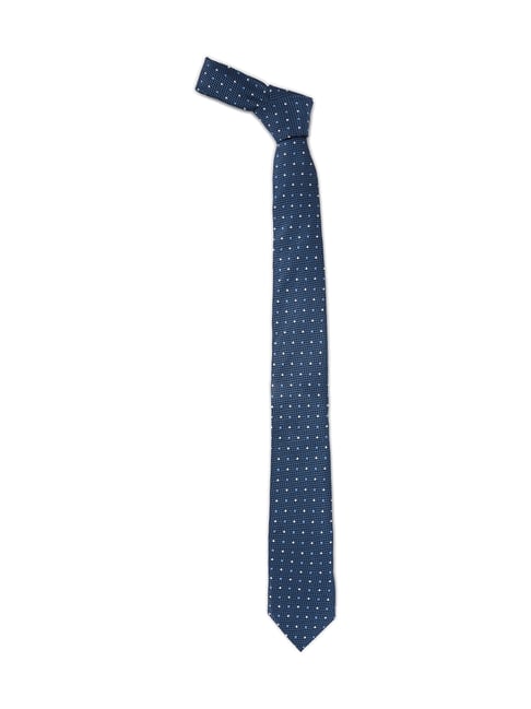 Allen Solly Blue Printed Formal Tie