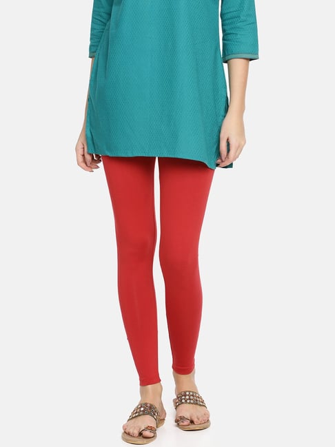Buy TWIN BIRDS Green Cotton Ankle Length Leggings With Dupatta for Women  Online @ Tata CLiQ