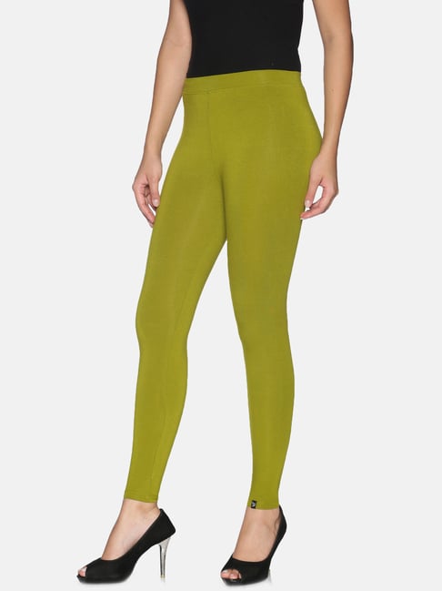 Buy TWIN BIRDS Green Ankle Length Leggings for Women Online Tata CLiQ