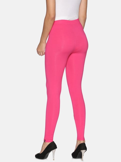 TWIN BIRDS Pink Ankle Length Leggings