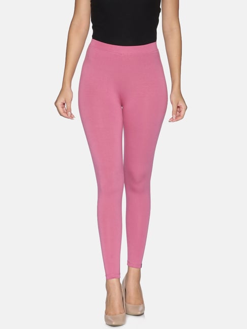 Buy TWIN BIRDS Pink Mid Rise Leggings With Dupatta for Women Online @ Tata  CLiQ