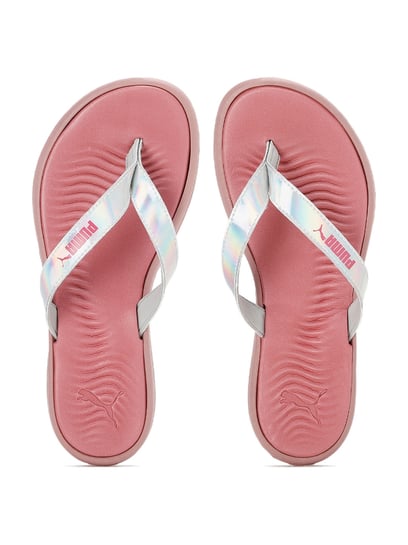 Puma flip flops discount pink