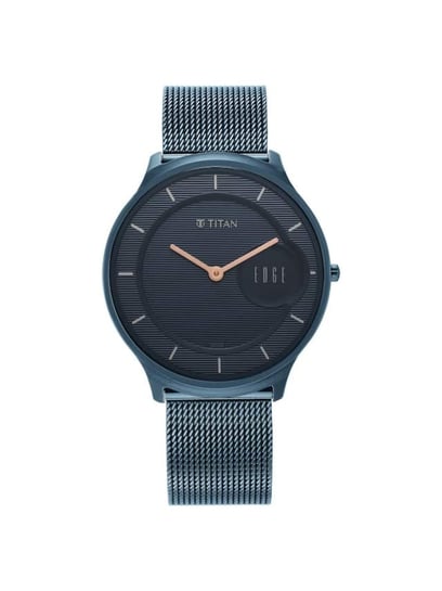 Titan Edge Baseline Grey Dial Analog Stainless Steel Strap watch for Men