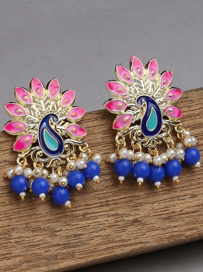 7 Latest Peacock Gold Earrings Design Ideas