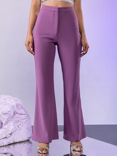 Twenty Dresses Purple High Rise Bootcut Pants